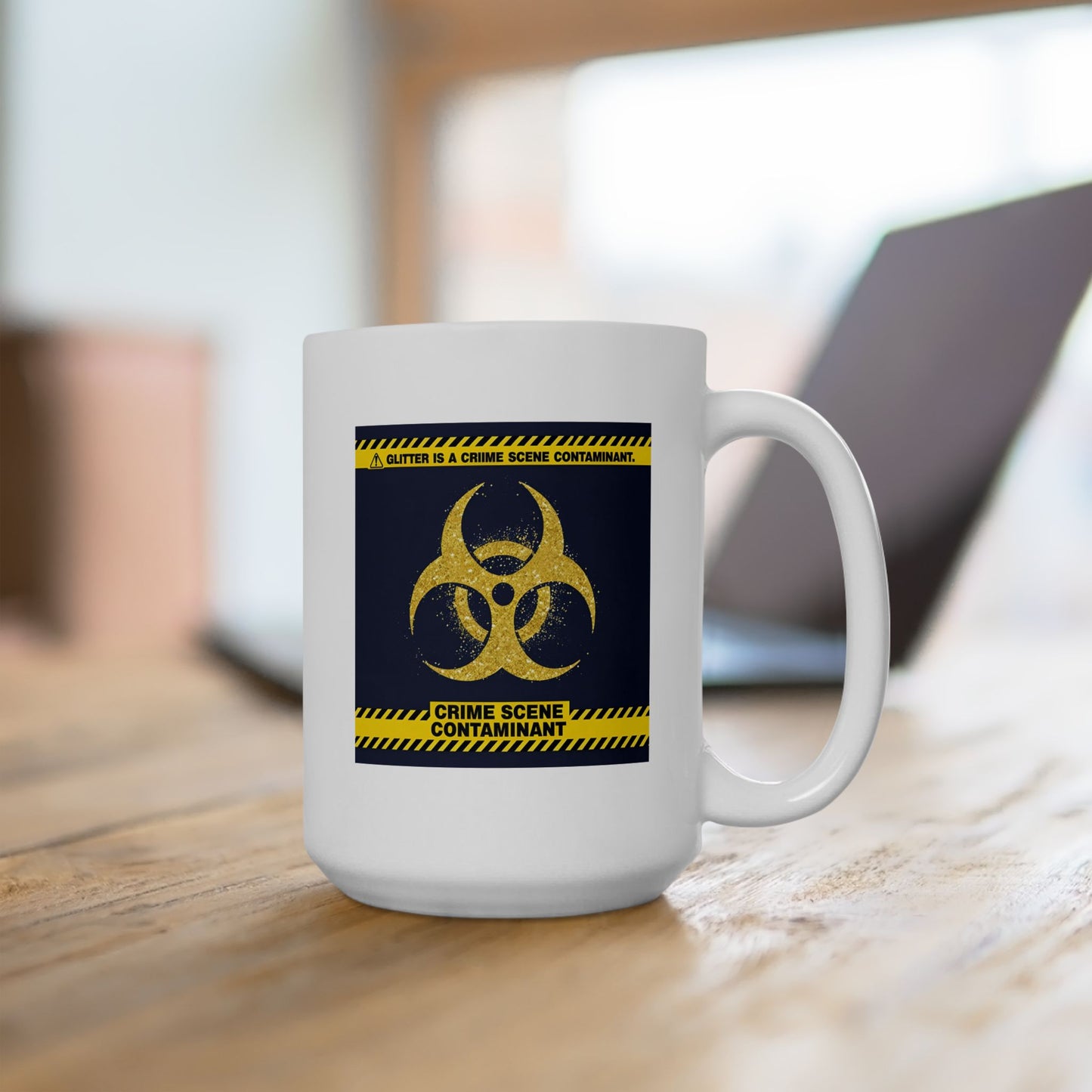 Glitter Is a Crime Scene Contaminant Mug | The Salty Sgt Collection