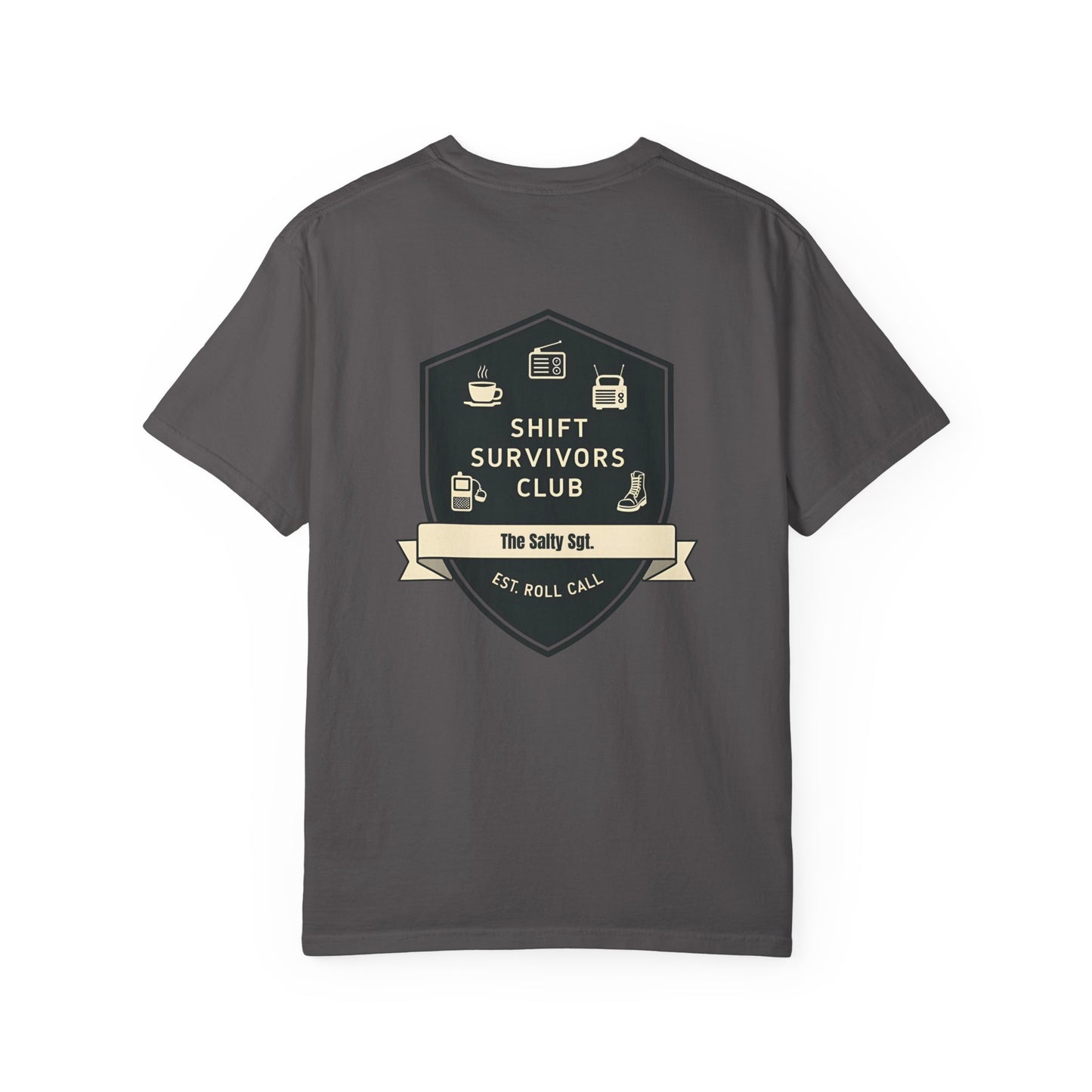 SHIFT SURVIVORS CLUB – Badge Emblem Tee