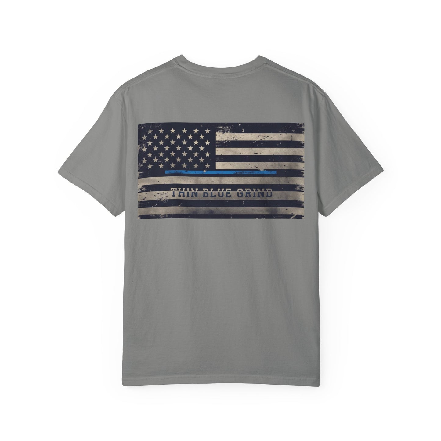 Thin Blue Grind – Duty-Fueled Minimalist Tee