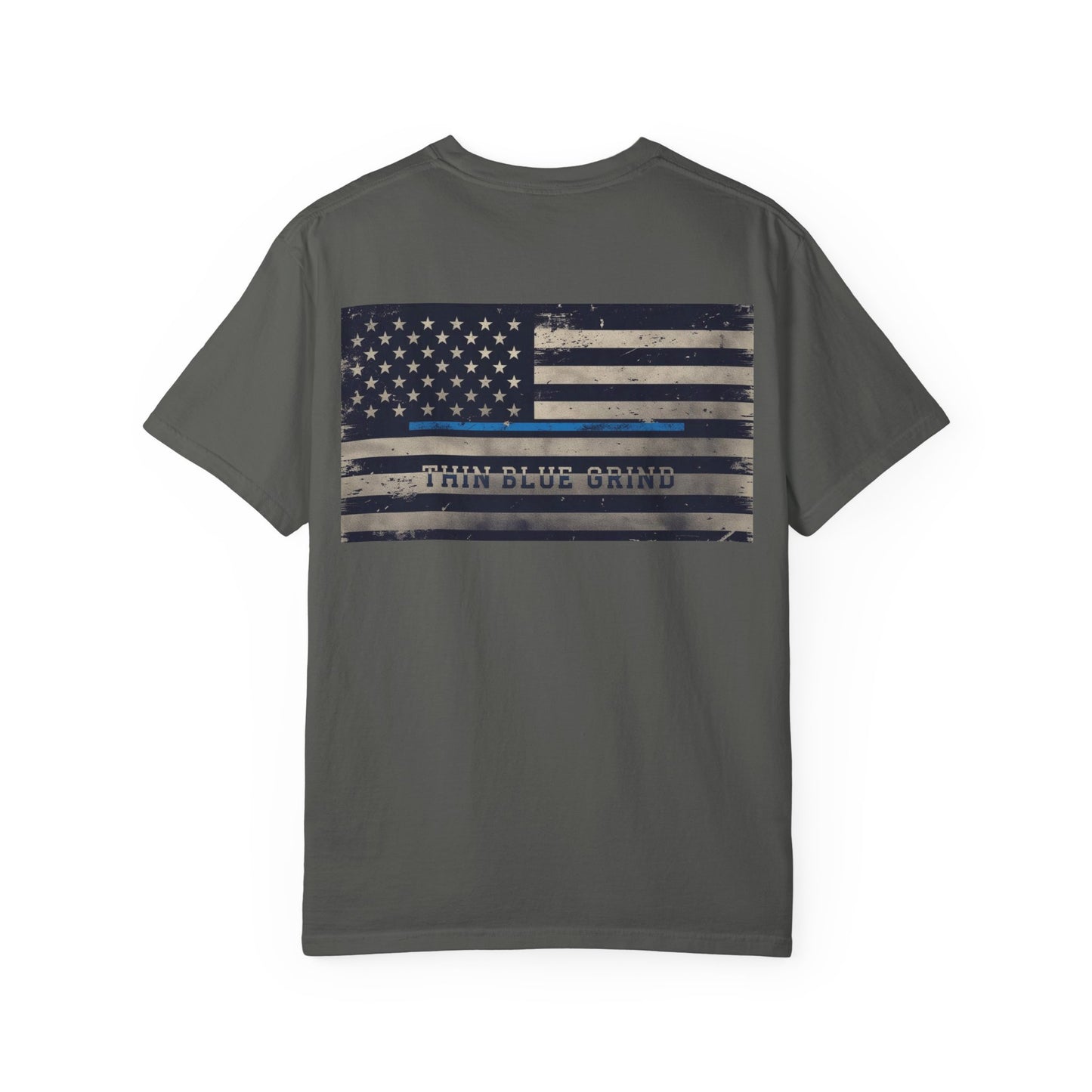 Thin Blue Grind – Duty-Fueled Minimalist Tee