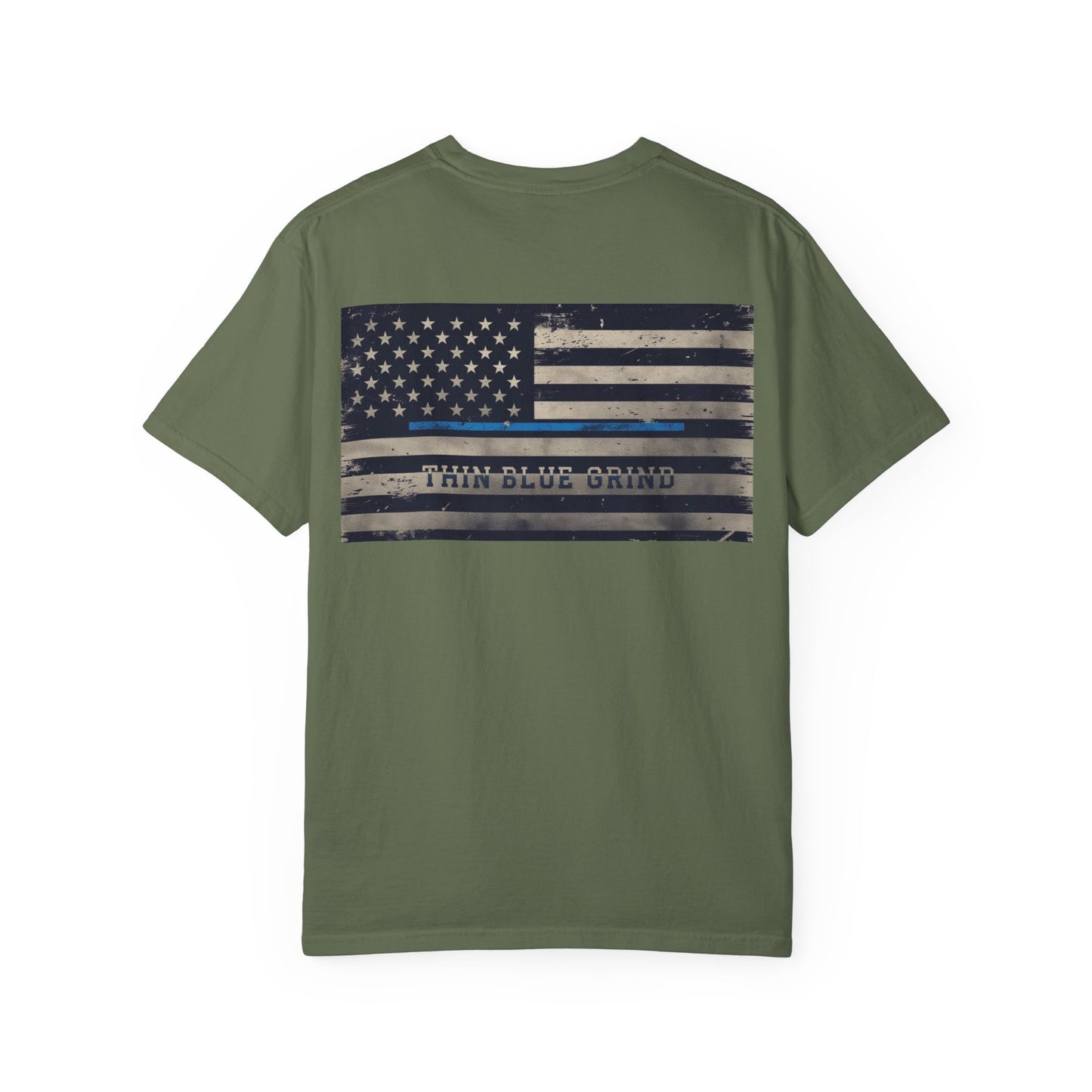 Thin Blue Grind – Duty-Fueled Minimalist Tee