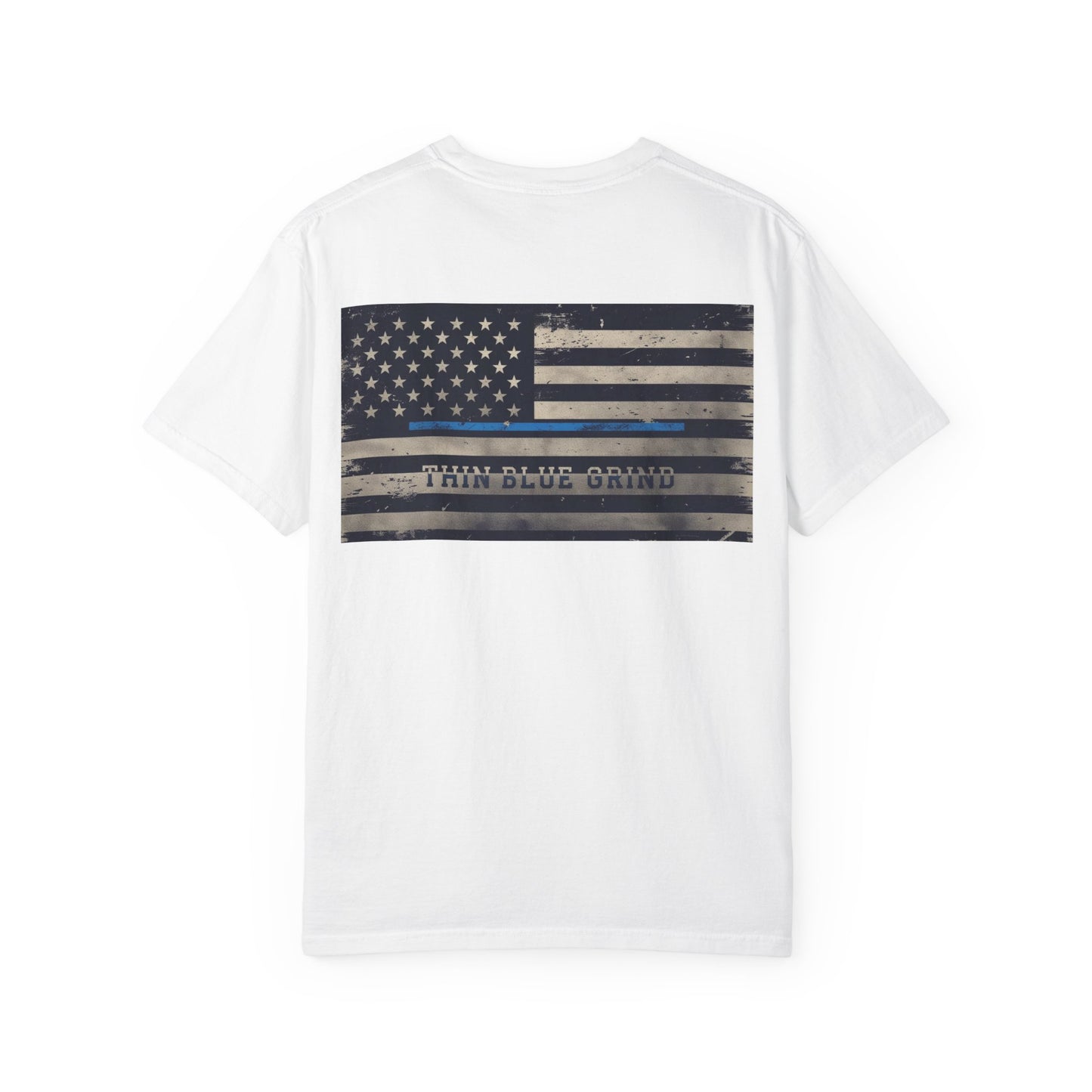 Thin Blue Grind – Duty-Fueled Minimalist Tee