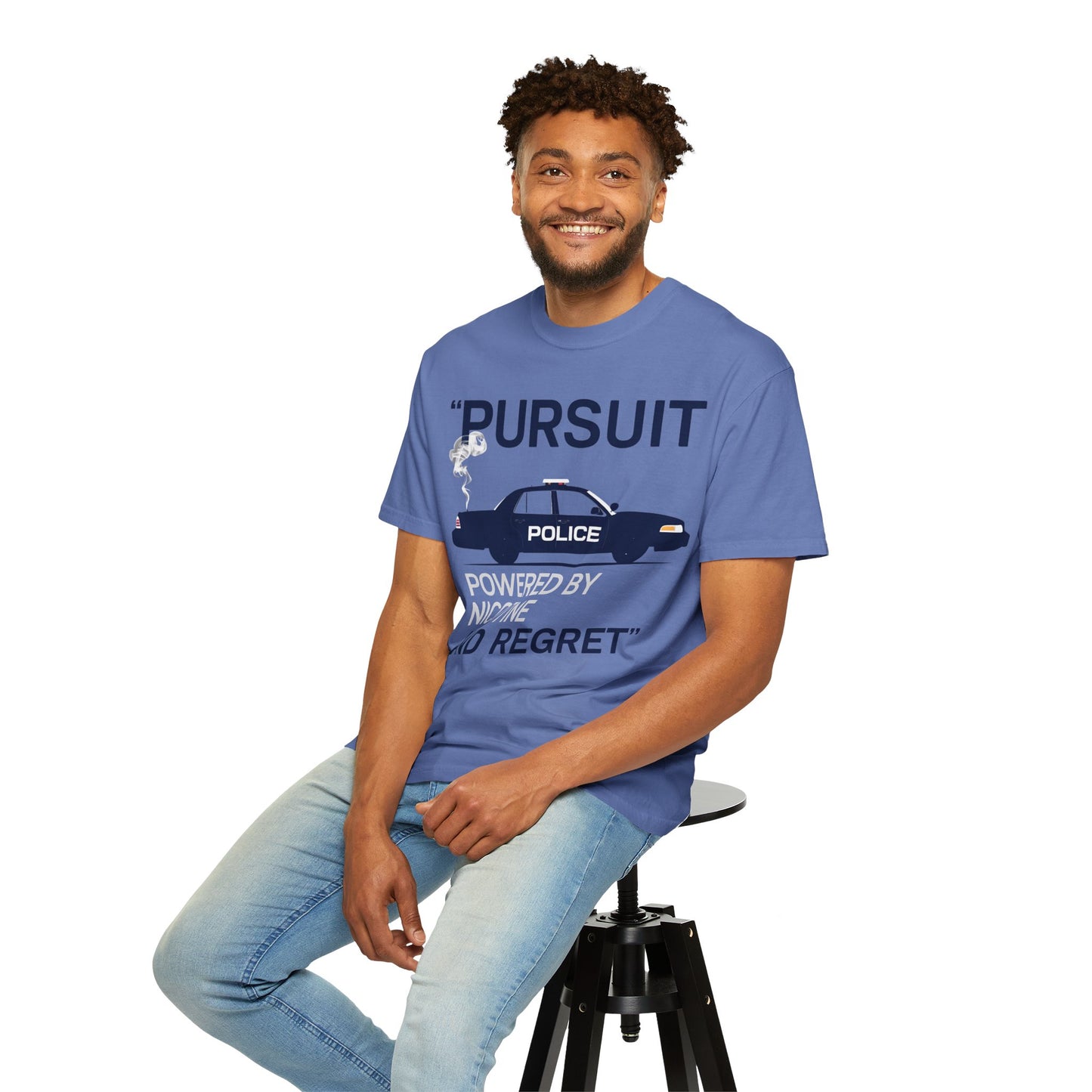 Pursuit Powered by Nicotine and Regret – Patrol Silhouette Tee