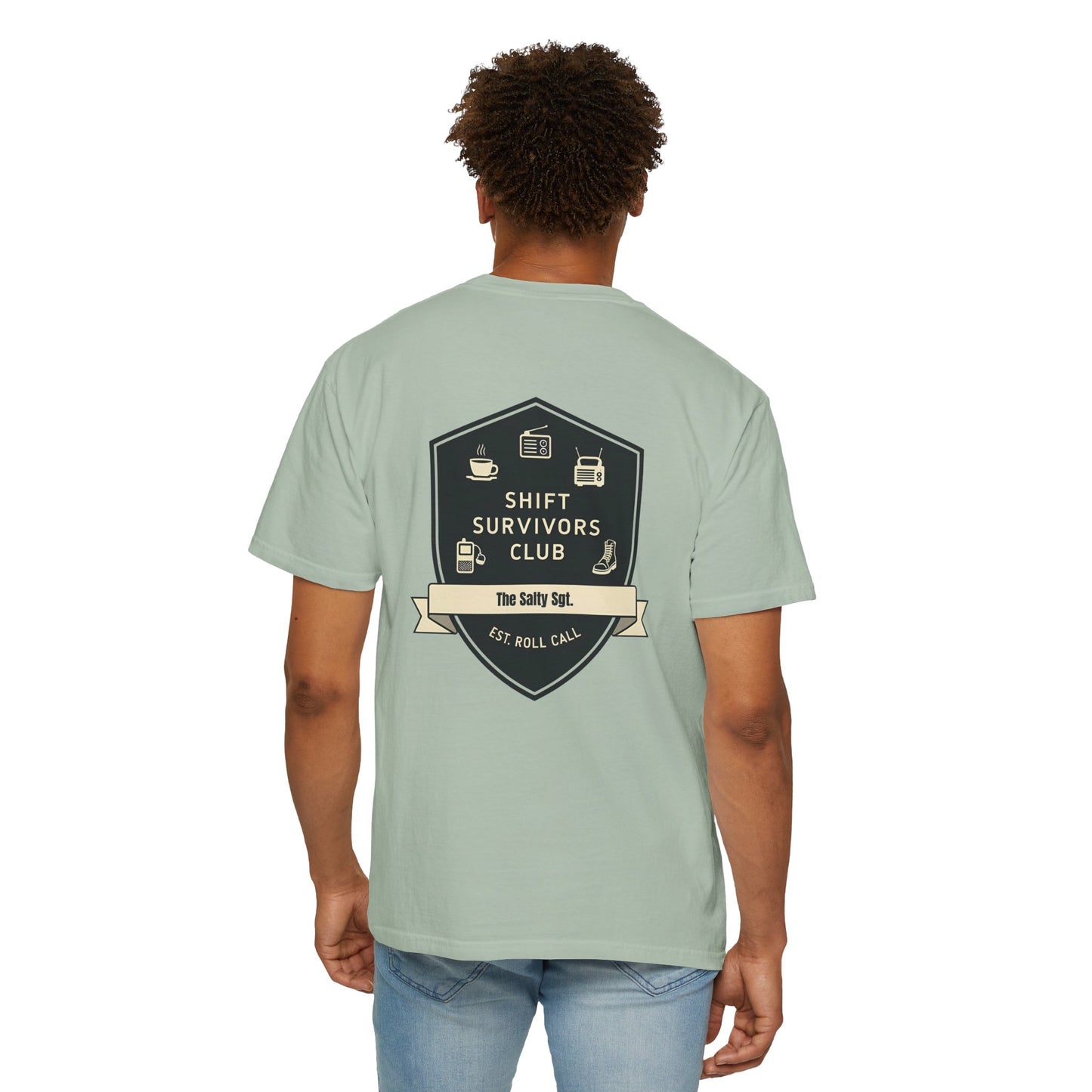 SHIFT SURVIVORS CLUB – Badge Emblem Tee