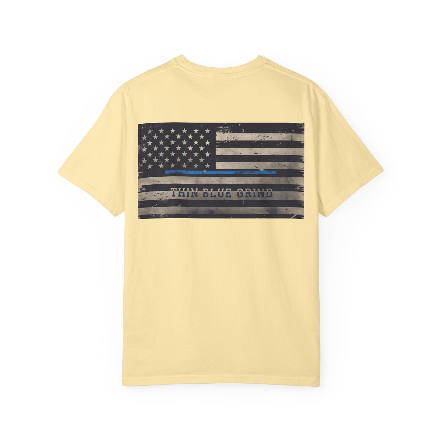 Thin Blue Grind – Duty-Fueled Minimalist Tee