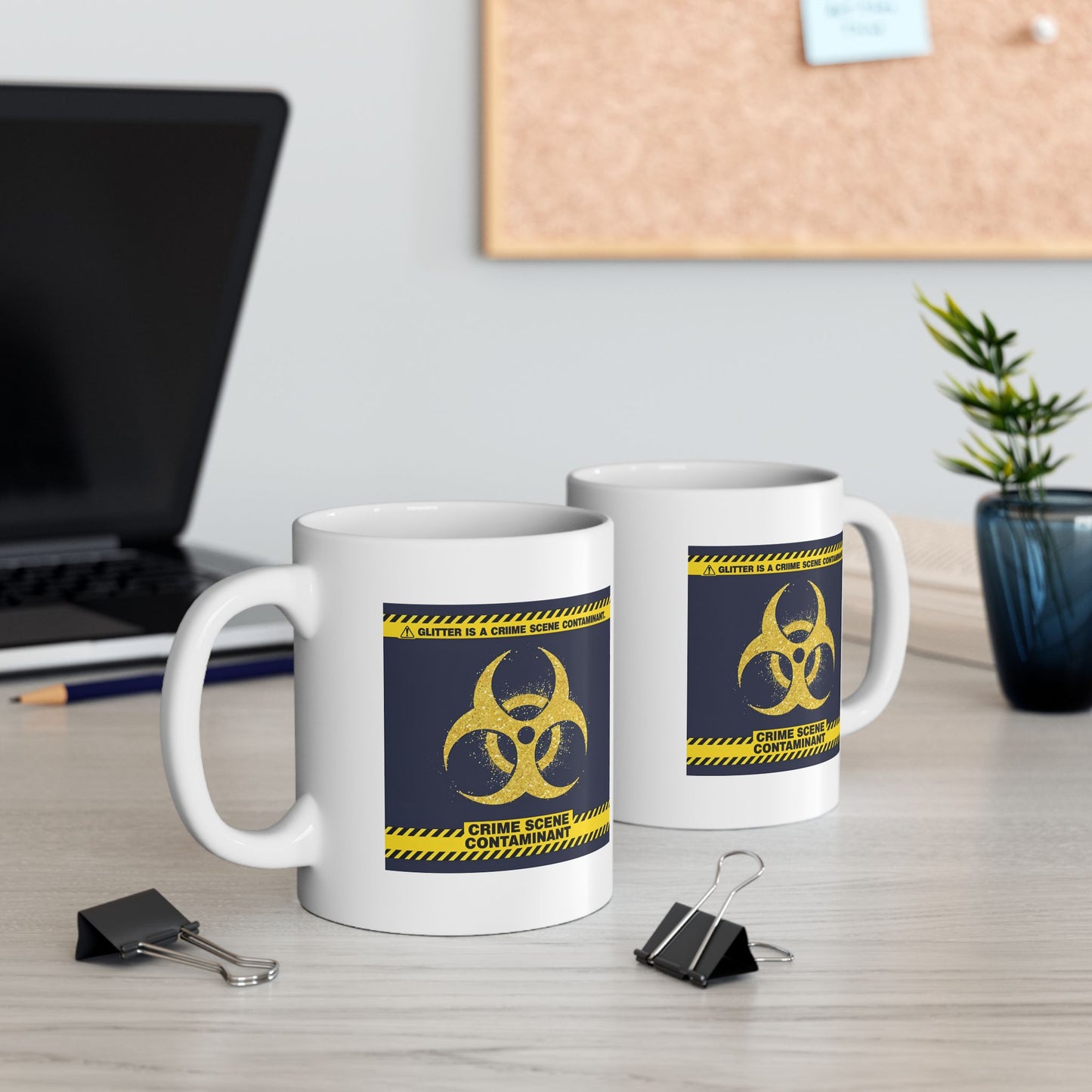 Glitter Is a Crime Scene Contaminant Mug | The Salty Sgt Collection