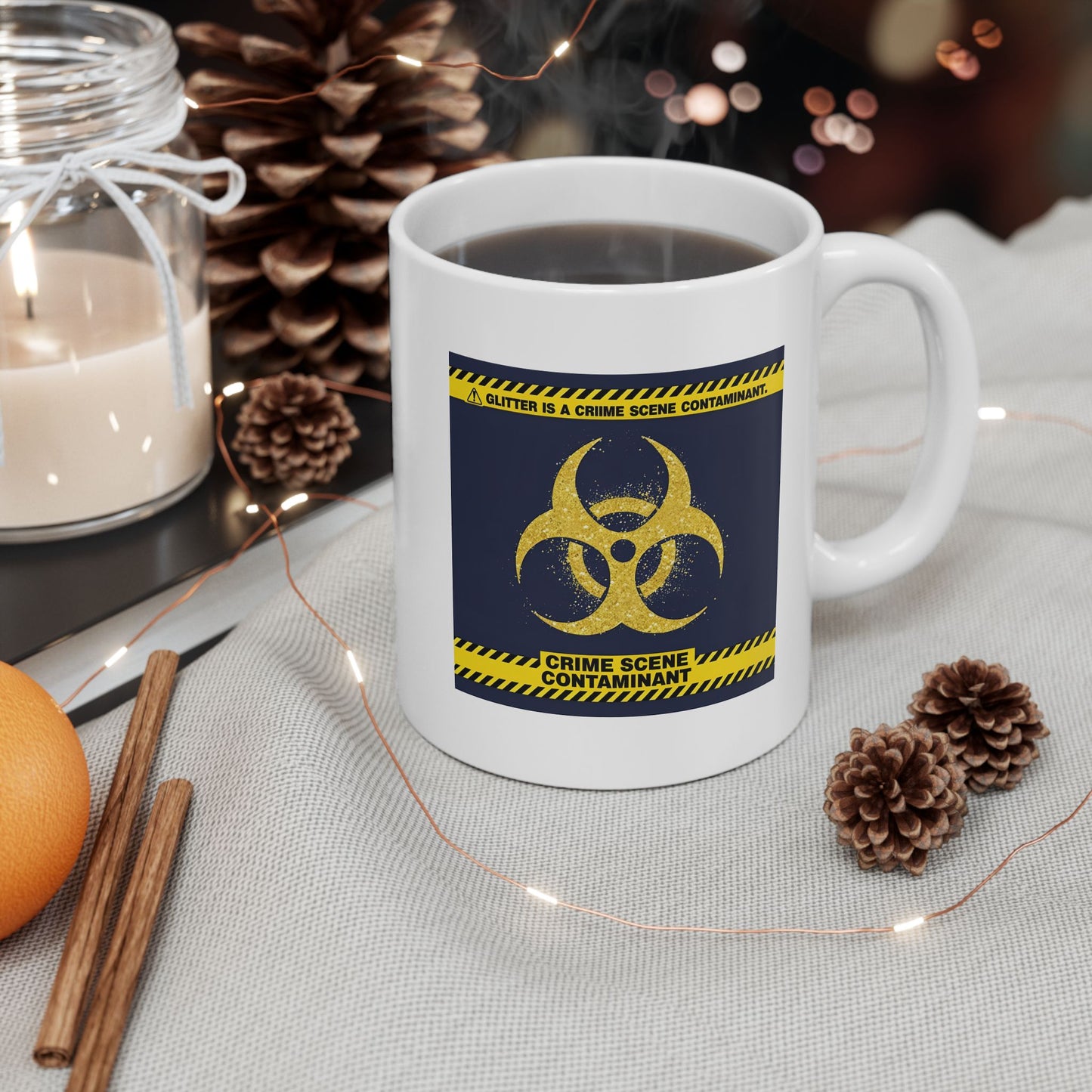 Glitter Is a Crime Scene Contaminant Mug | The Salty Sgt Collection