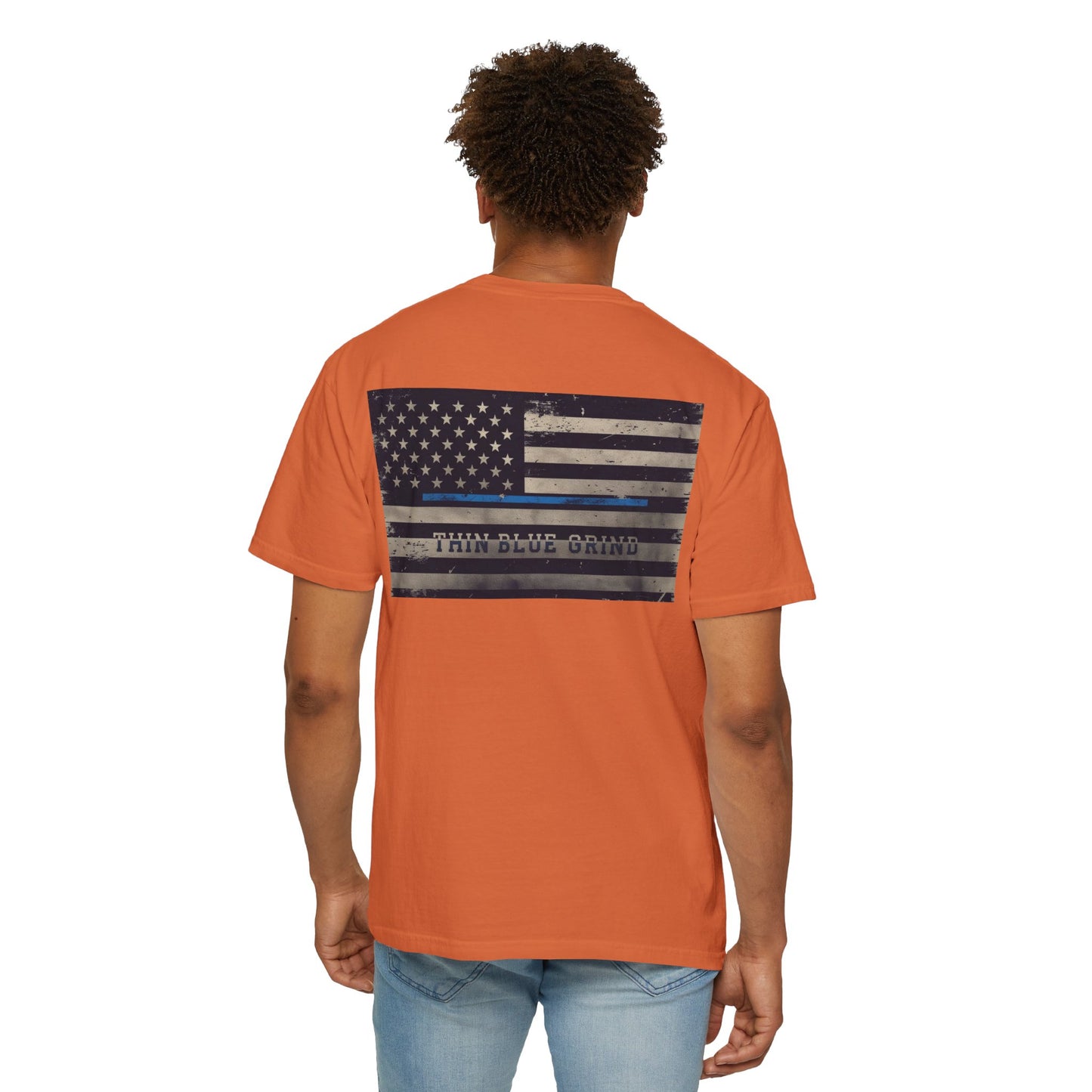 Thin Blue Grind – Duty-Fueled Minimalist Tee