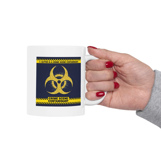 Glitter Is a Crime Scene Contaminant Mug | The Salty Sgt Collection