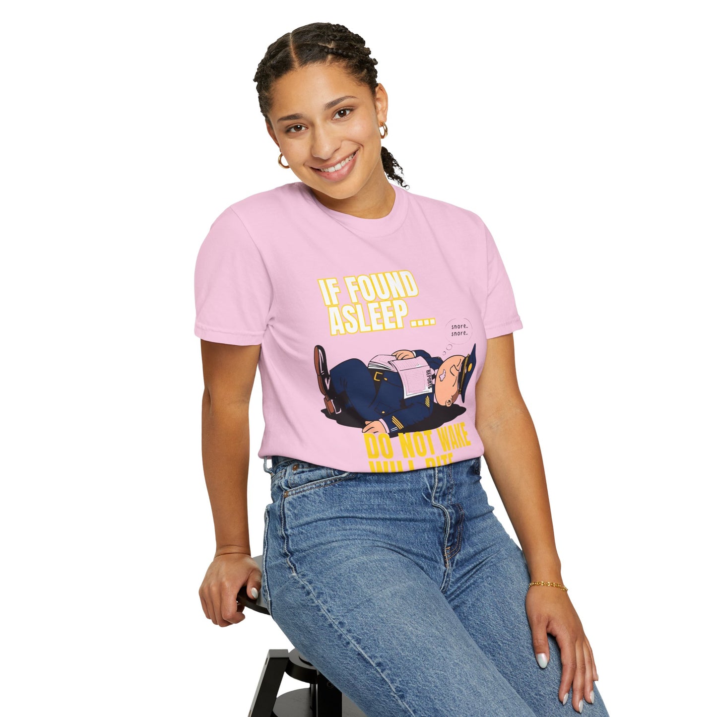 IF FOUND ASLEEP – DO NOT WAKE, WILL BITE – Unisex Patrol Nap Tee