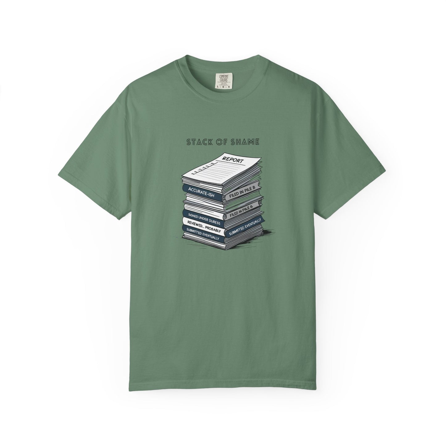 Stack of Shame T-Shirt | The Salty Sgt