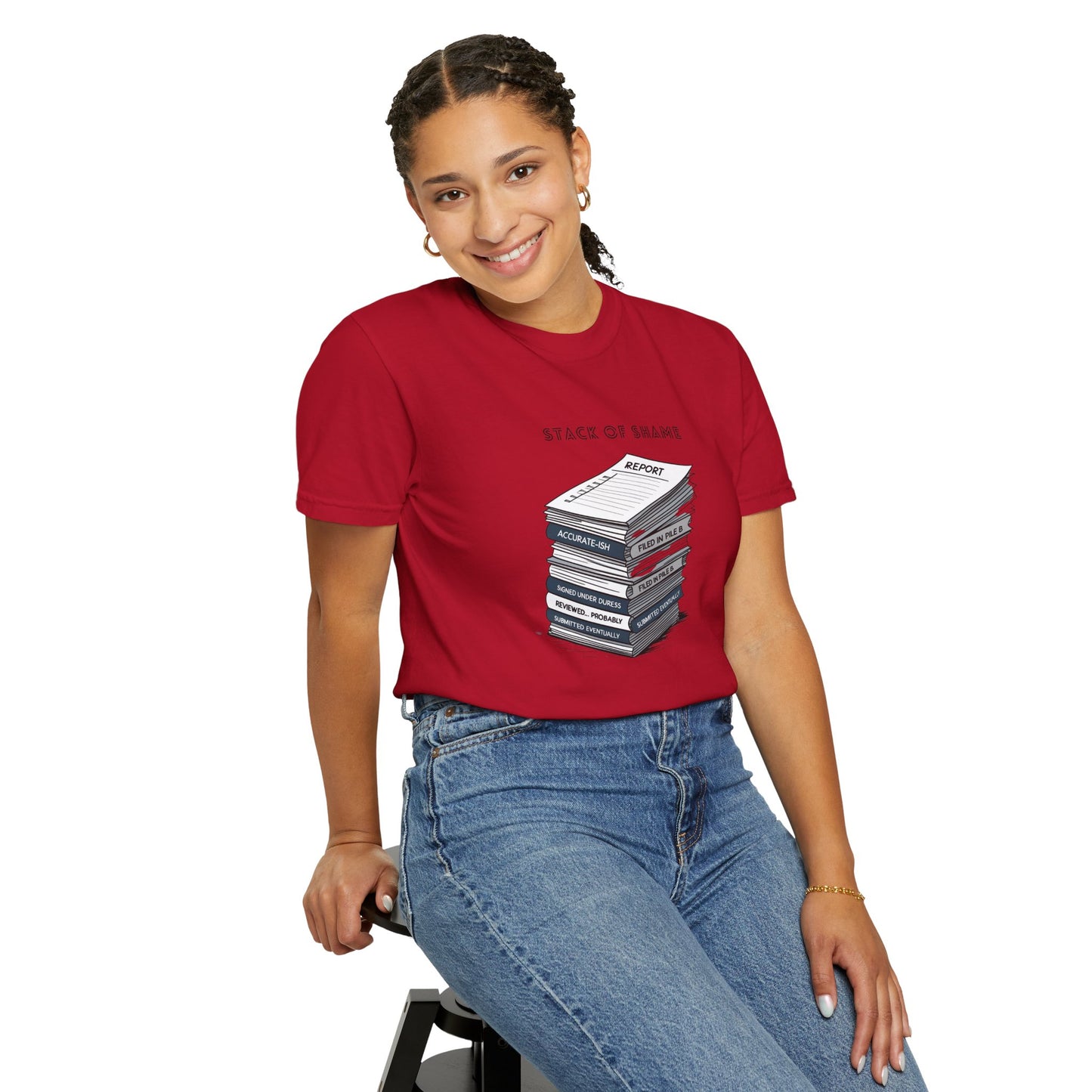 Stack of Shame T-Shirt | The Salty Sgt