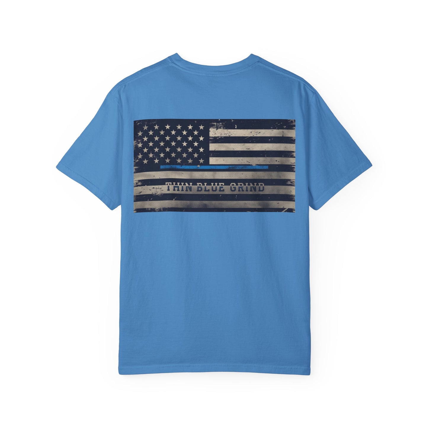 Thin Blue Grind – Duty-Fueled Minimalist Tee