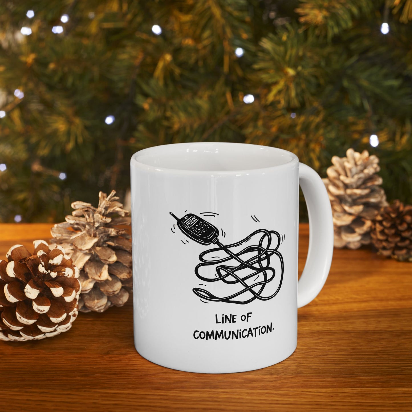 Line of Communication Mug – Tangled Cord Chaos | The Salty Sgt