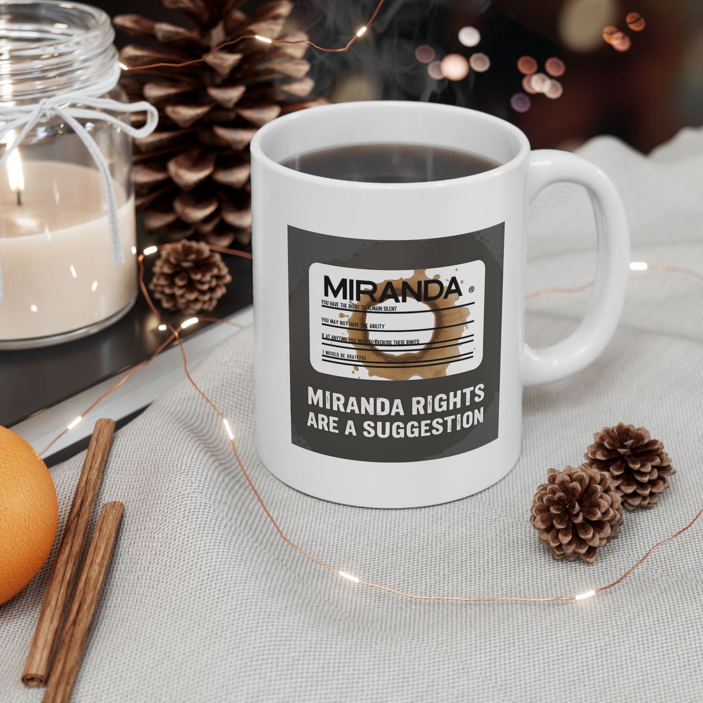 Miranda Rights (Optional) Mug | The Salty Sgt