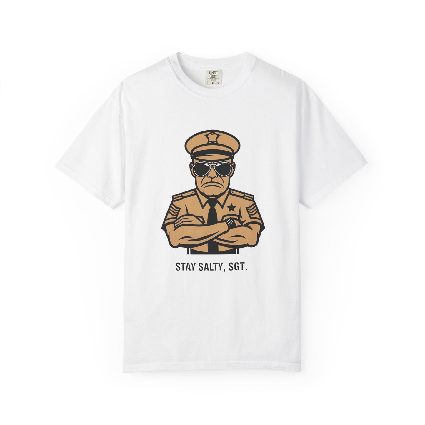 Stay Salty, Sgt. – Tactical Attitude Line Art Tee