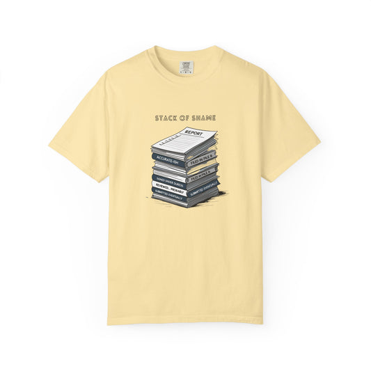 Stack of Shame T-Shirt | The Salty Sgt