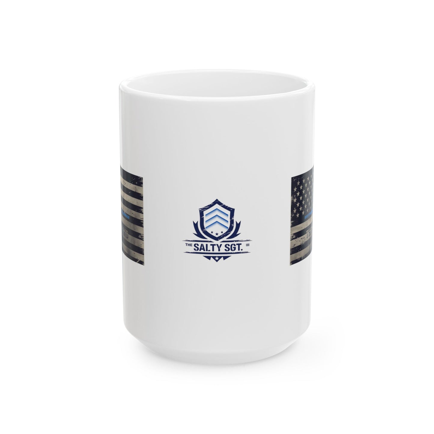Thin Blue Grind Mug – Police Coffee Cup for First Responders | The Salty Sgt