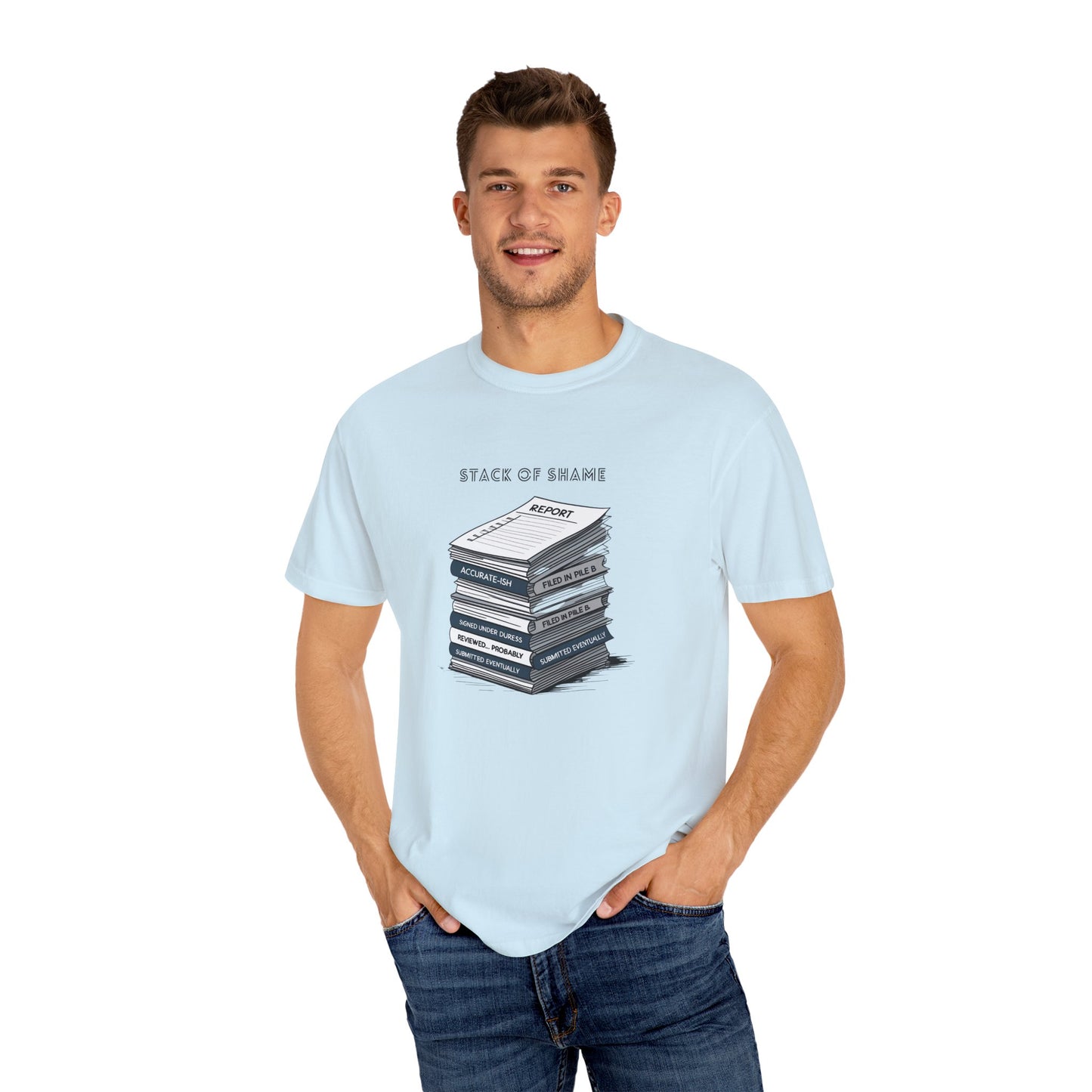 Stack of Shame T-Shirt | The Salty Sgt