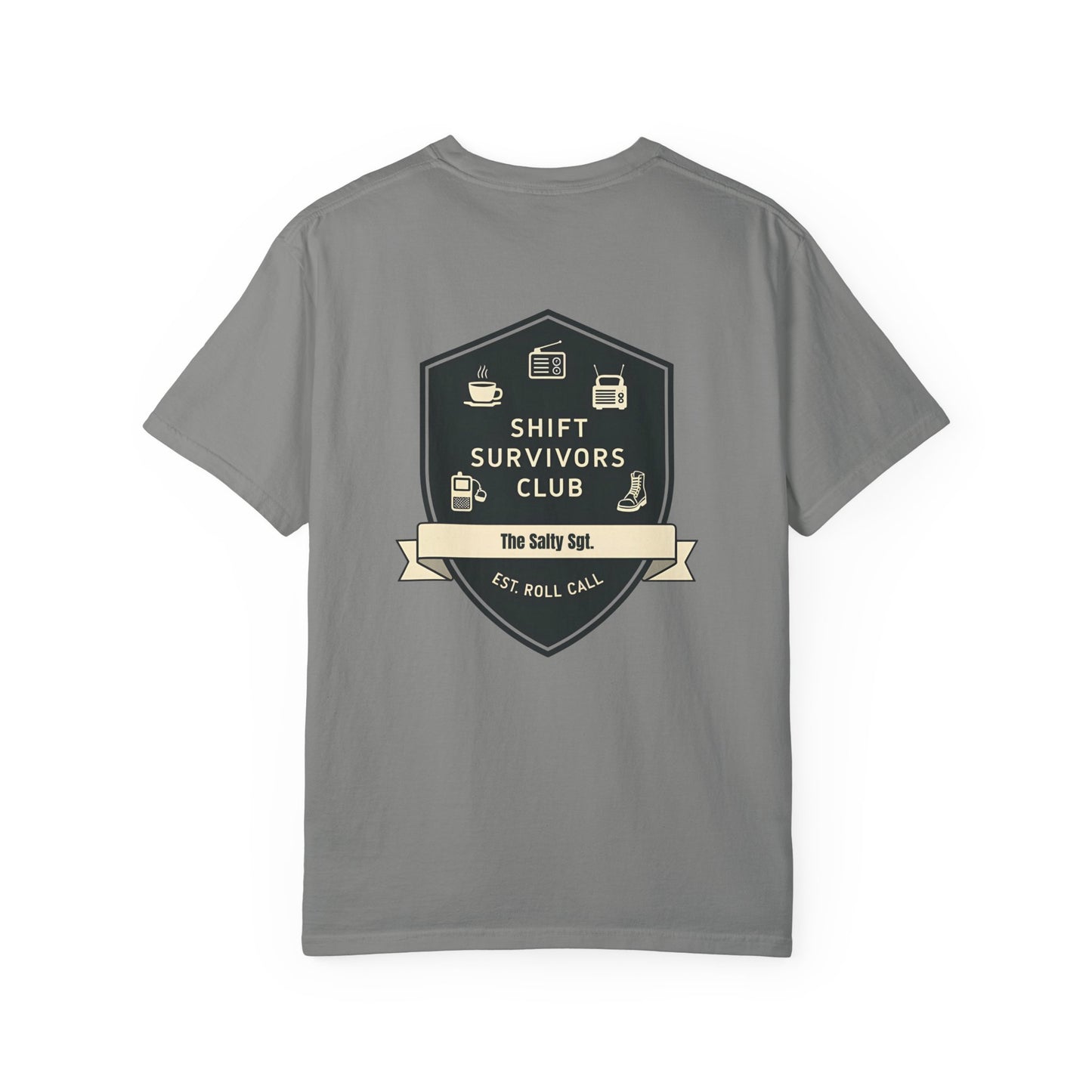 SHIFT SURVIVORS CLUB – Badge Emblem Tee