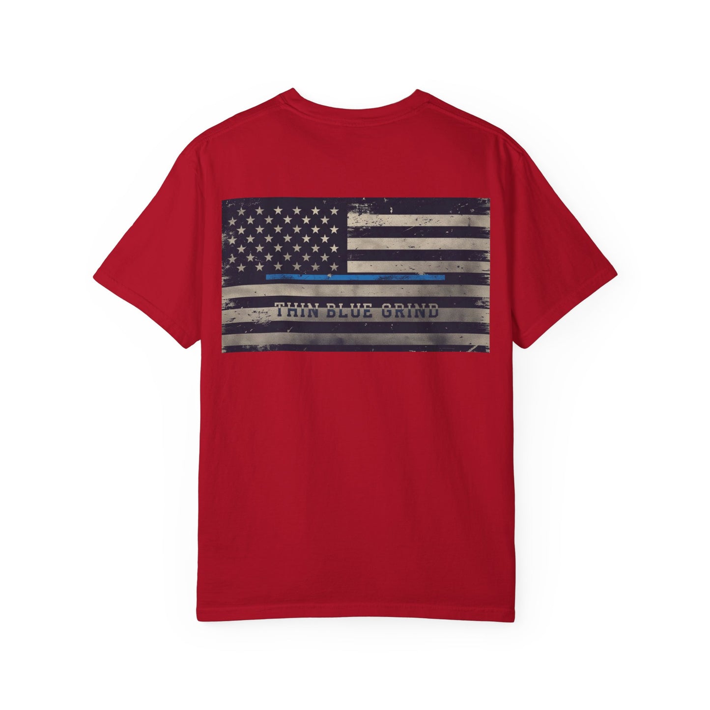 Thin Blue Grind – Duty-Fueled Minimalist Tee