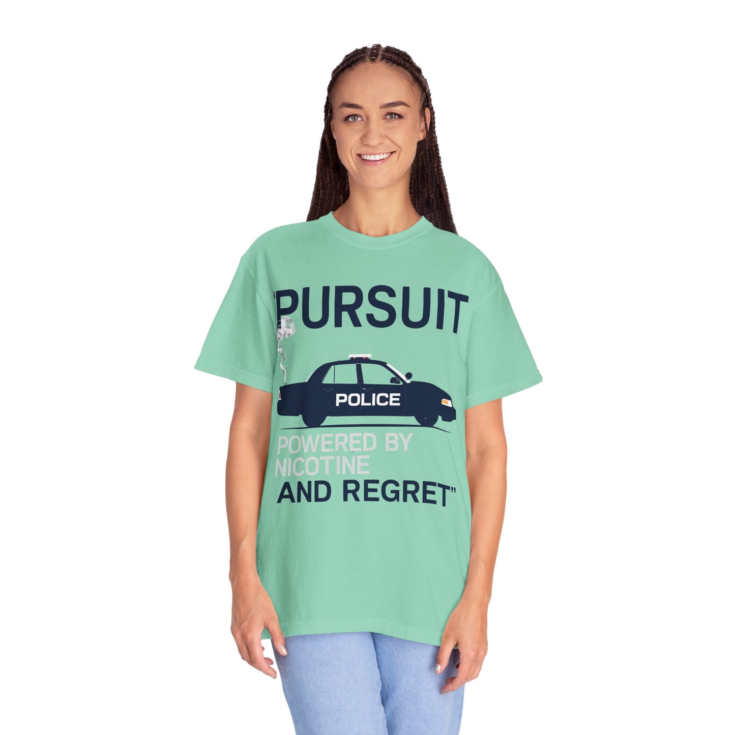 Pursuit Powered by Nicotine and Regret – Patrol Silhouette Tee
