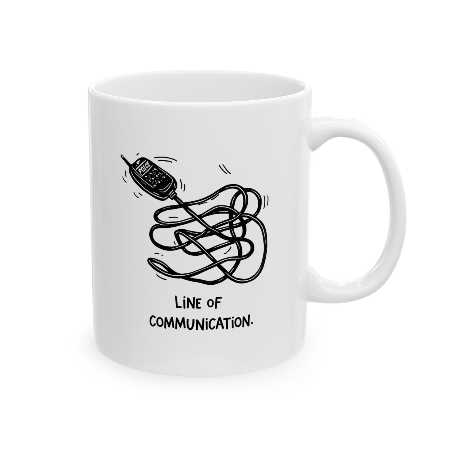 Line of Communication Mug – Tangled Cord Chaos | The Salty Sgt