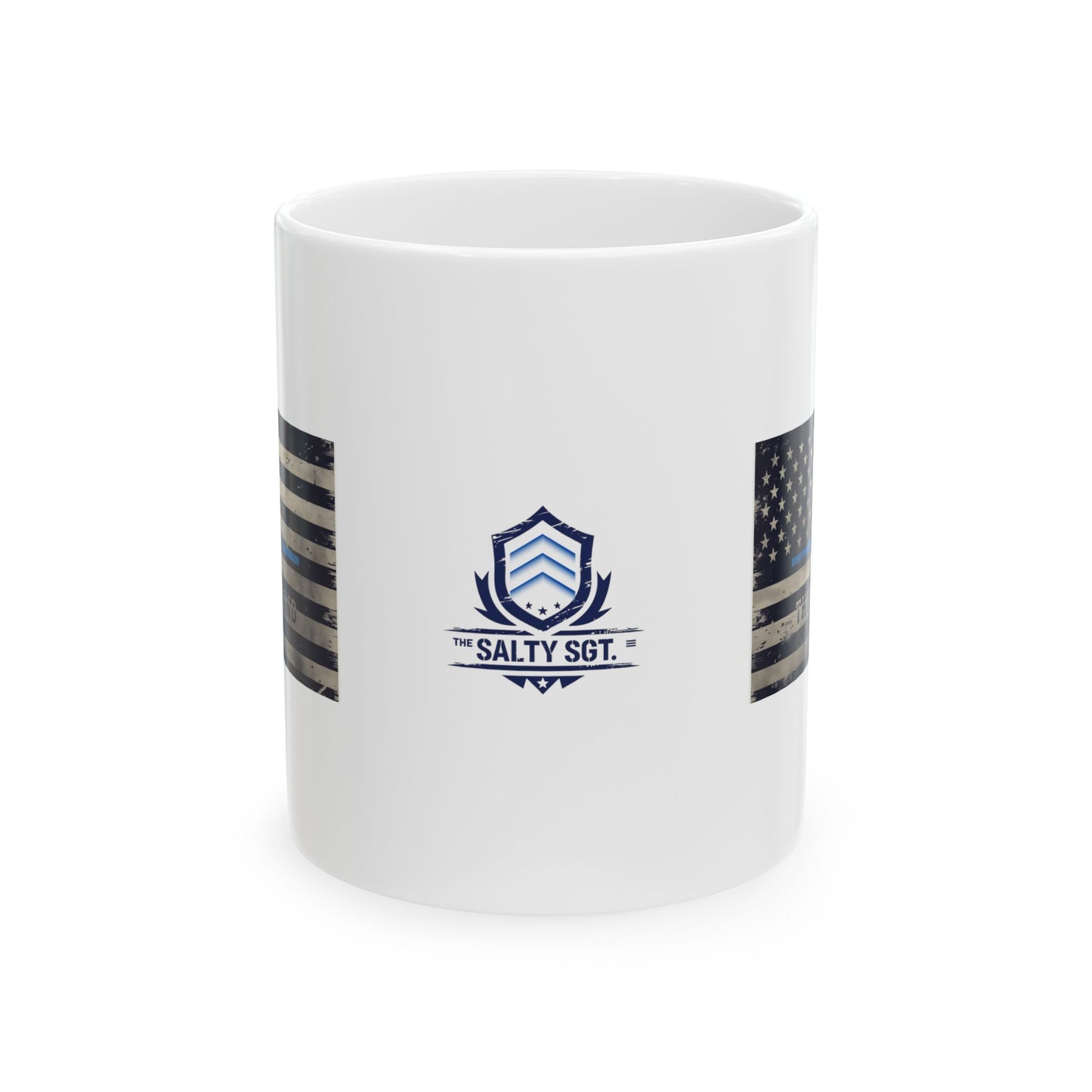 Thin Blue Grind Mug – Police Coffee Cup for First Responders | The Salty Sgt
