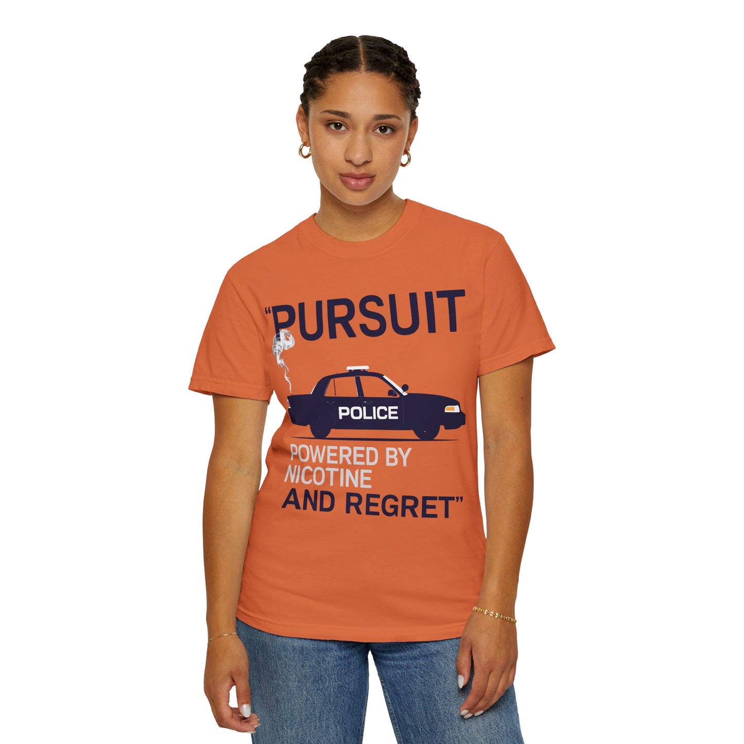 Pursuit Powered by Nicotine and Regret – Patrol Silhouette Tee