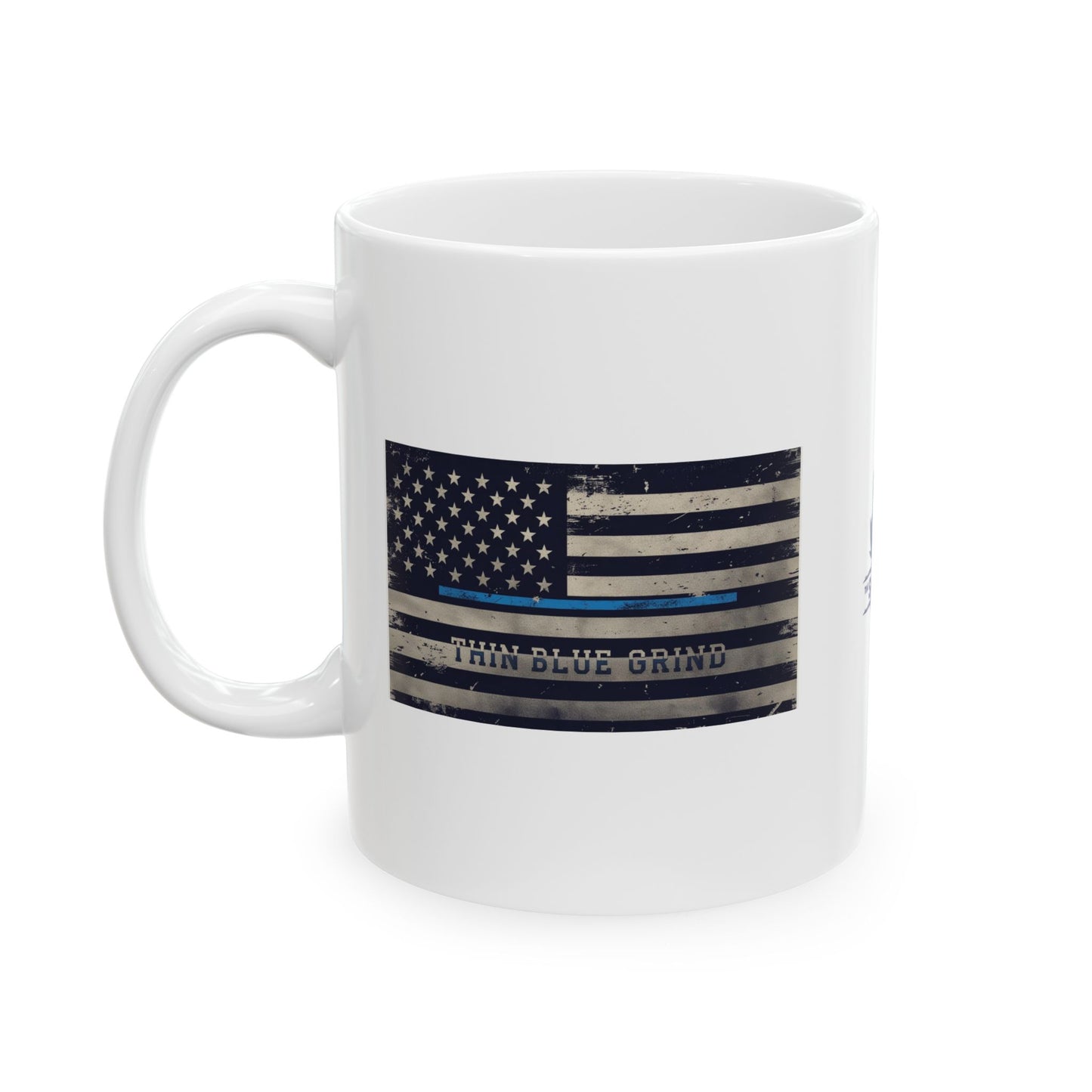 Thin Blue Grind Mug – Police Coffee Cup for First Responders | The Salty Sgt