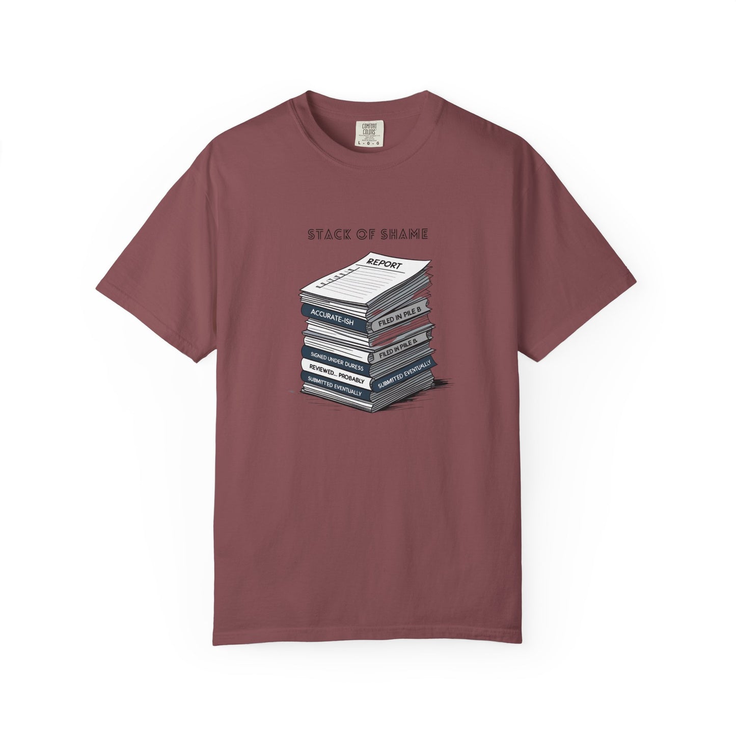 Stack of Shame T-Shirt | The Salty Sgt