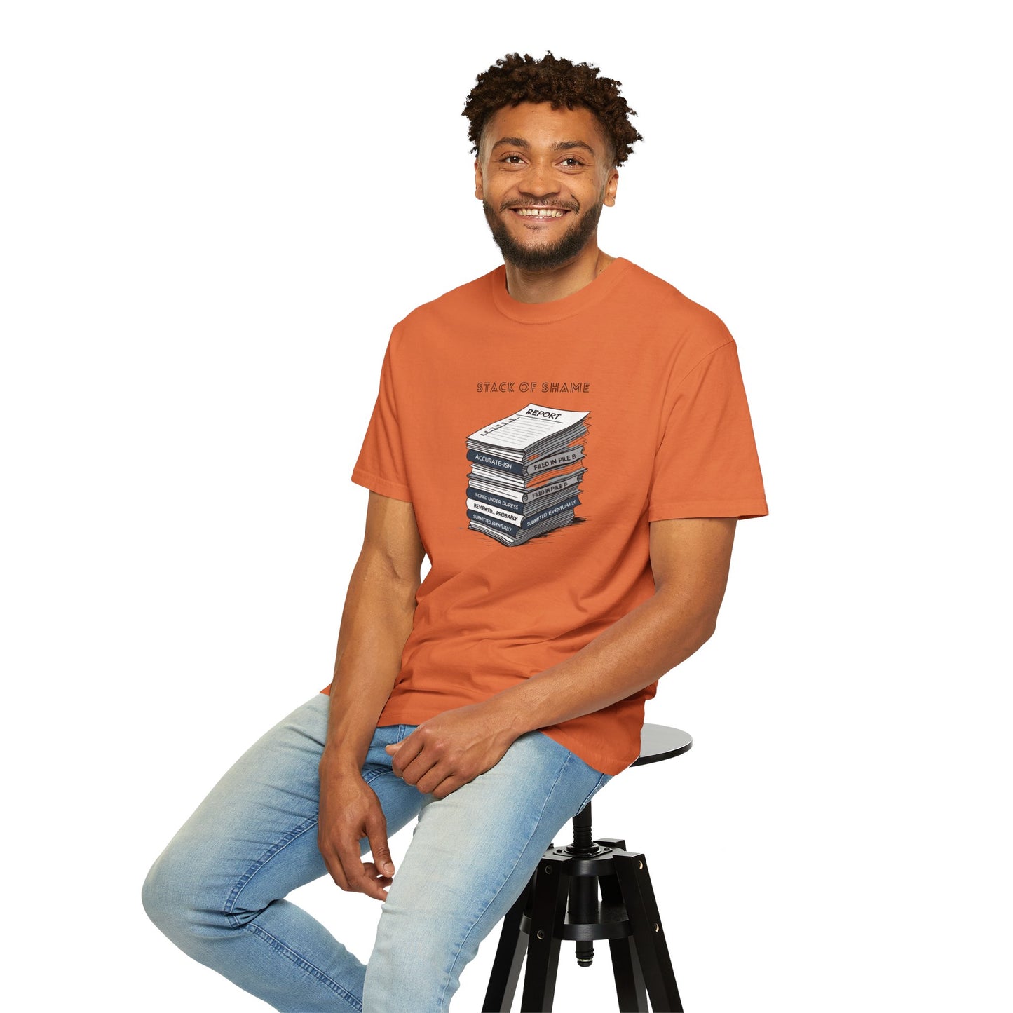 Stack of Shame T-Shirt | The Salty Sgt