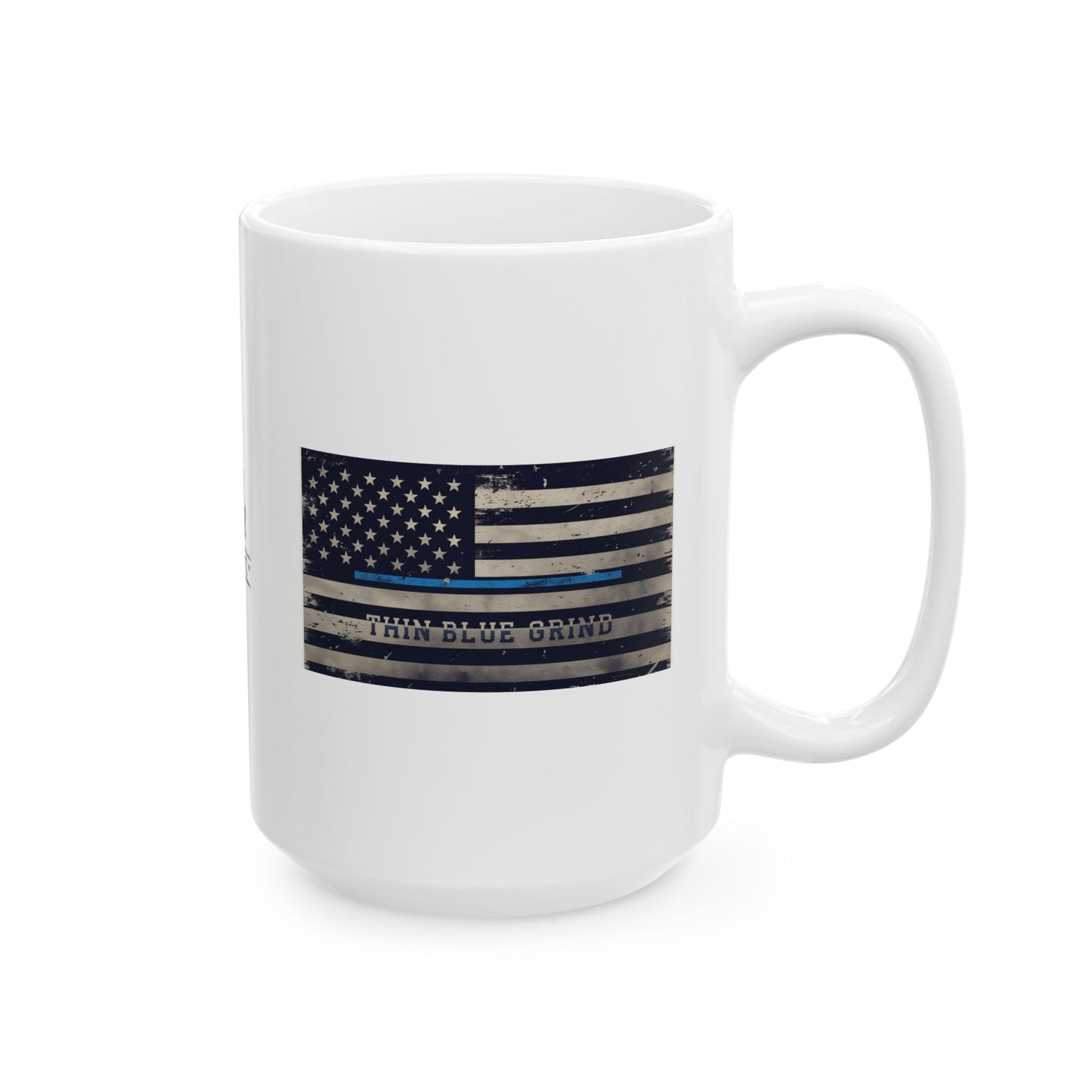 Thin Blue Grind Mug – Police Coffee Cup for First Responders | The Salty Sgt