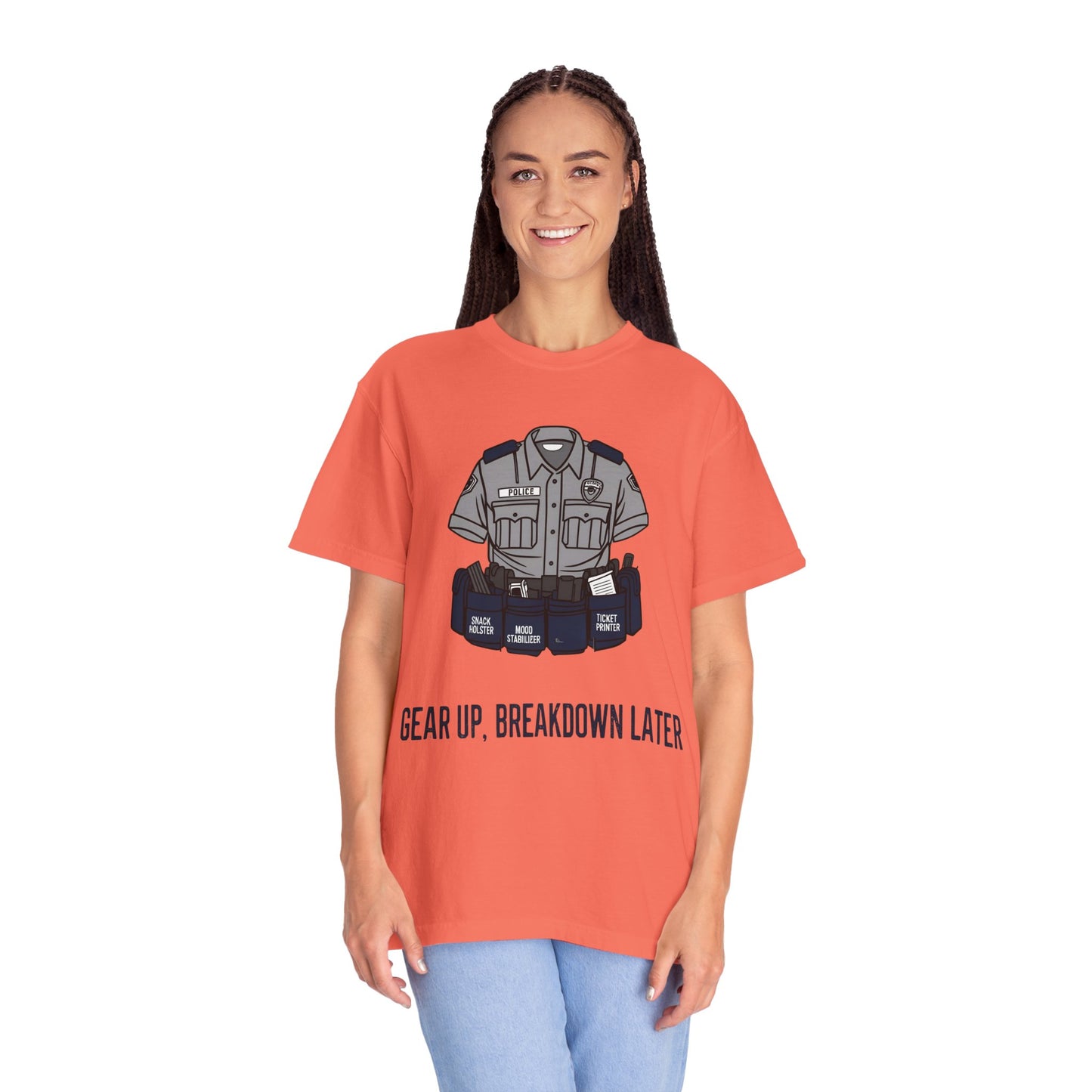 Gear Up, Breakdown Later – Sarcastic Duty Belt Tee | The Salty Sgt